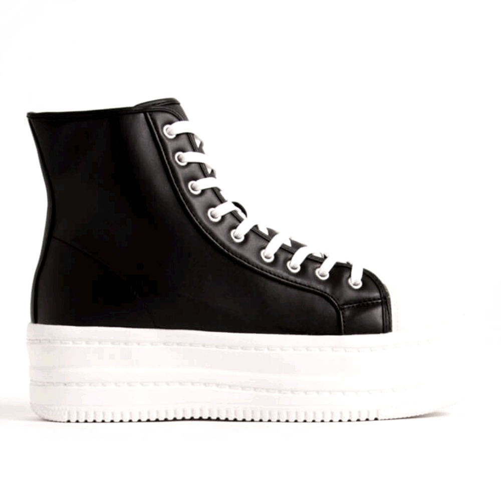 πππ¨π© πππ― 9π€Platform Flatform Sneaker - BLK - Picture 2 of 7